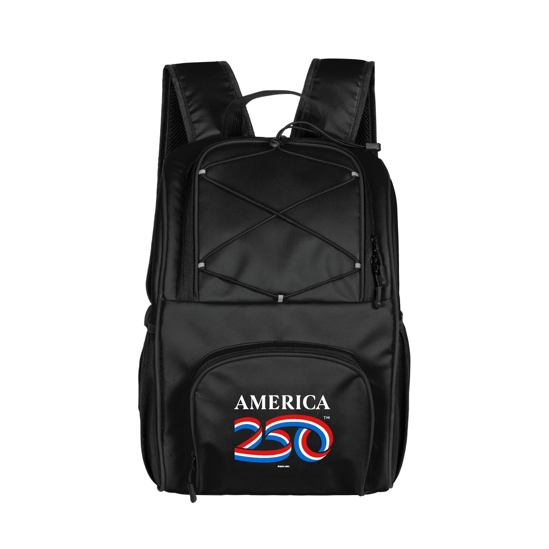 America 250 24 Black Can Flex Backpack Cooler