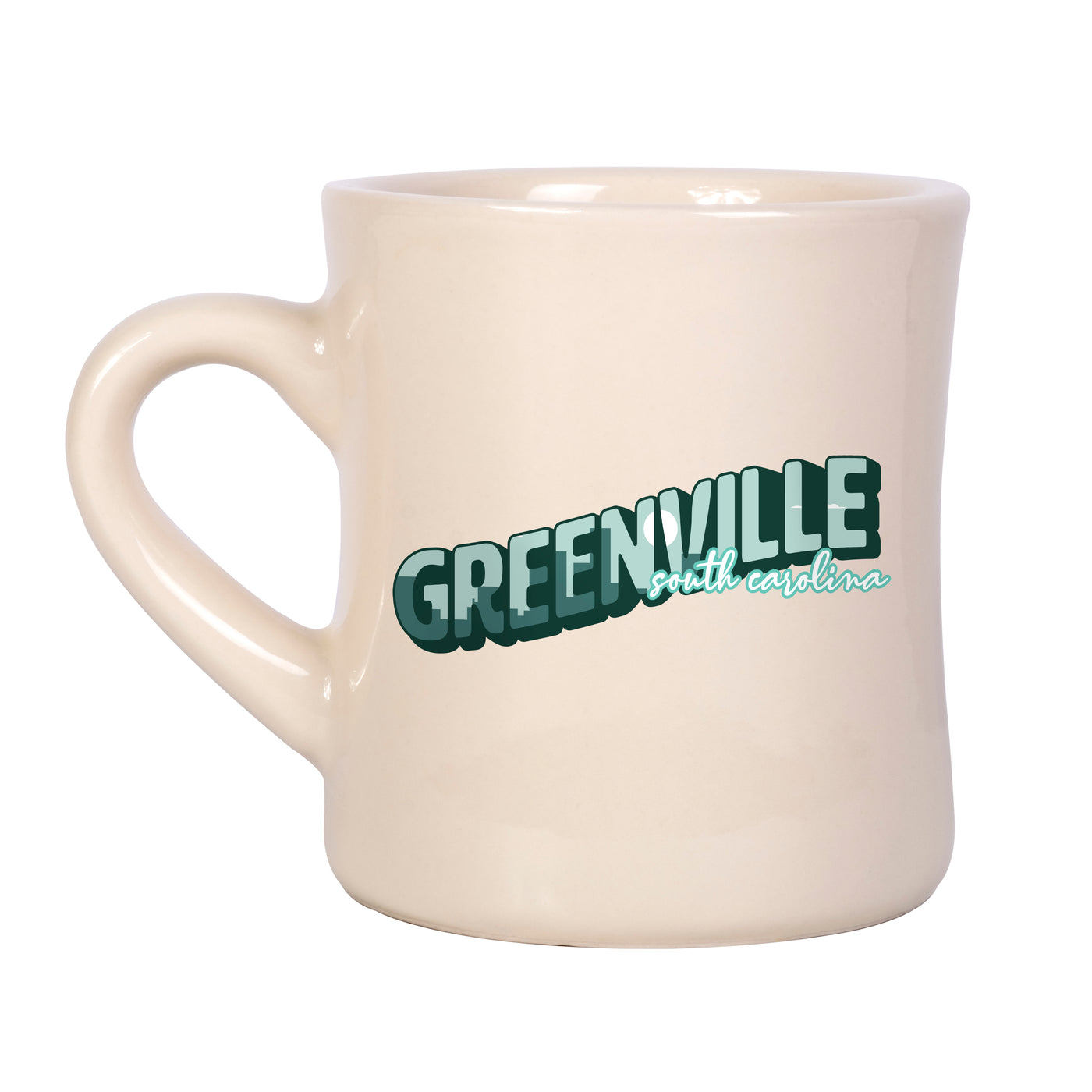 Greenville South Carolina 12oz Postcard Diner Mug