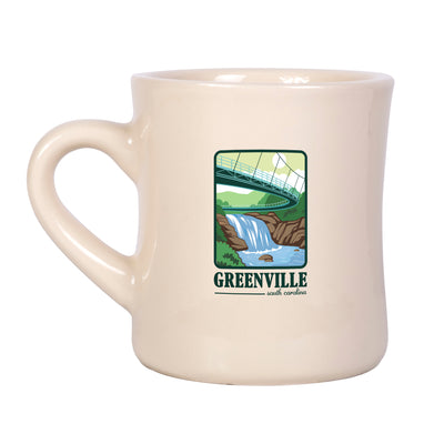 Greenville South Carolina 12oz Reedy River Bridge Diner Mug