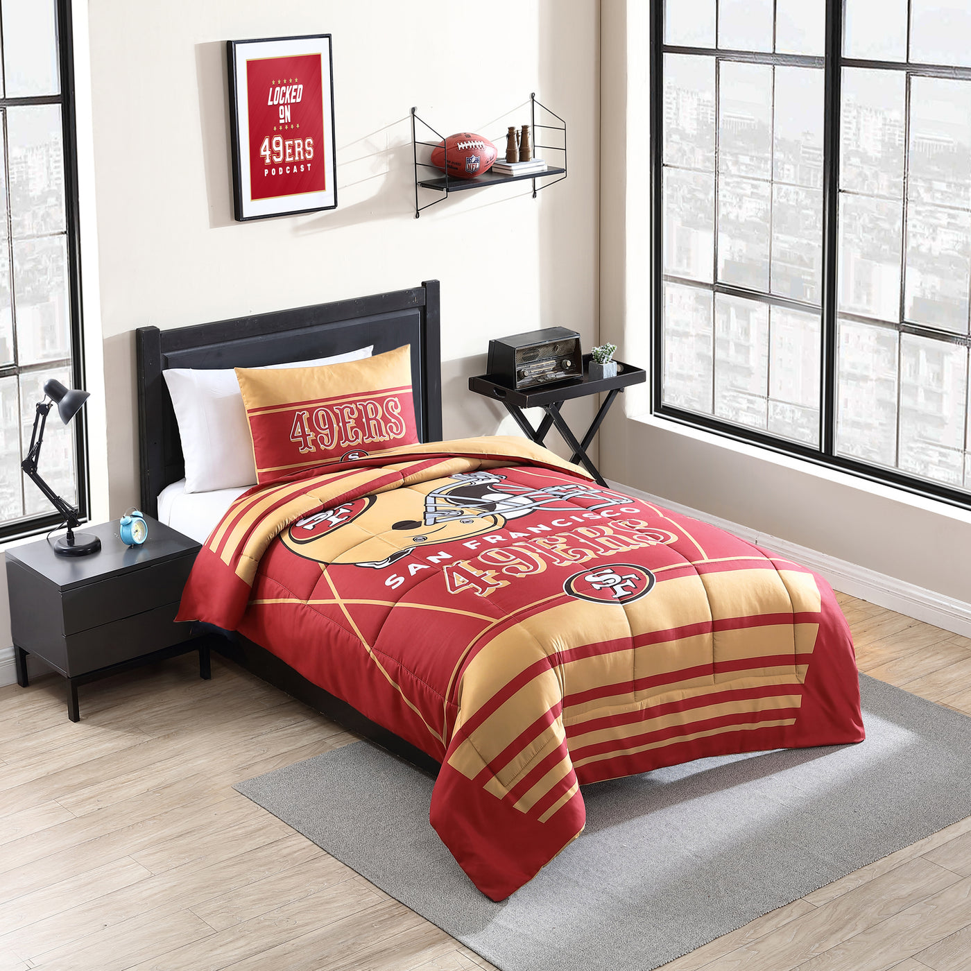 San Francisco 49ers Crosser Comforter Set Twin