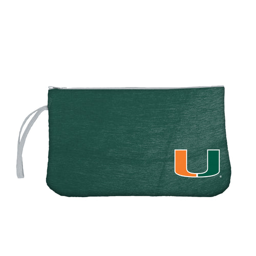 Miami Crosshatch Wristlet bag by Logo Brands featuring a stylish crosshatch design and compact size for on-the-go use.