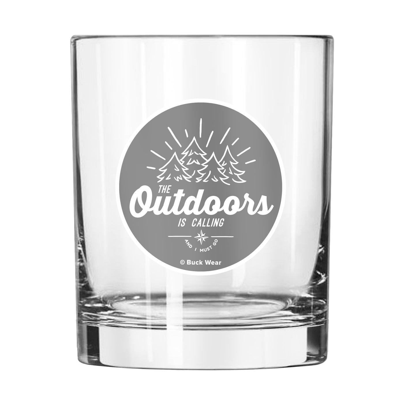 Outdoors Is Calling 14oz Rocks Glass