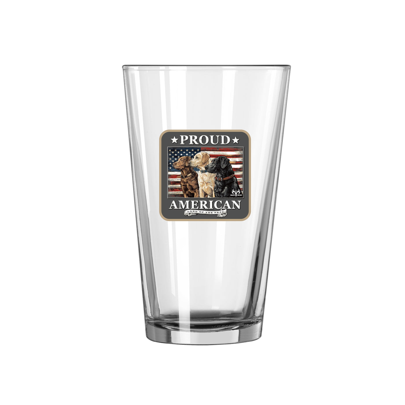 Proud Dogs 16oz Pint Glass - Logo Brands