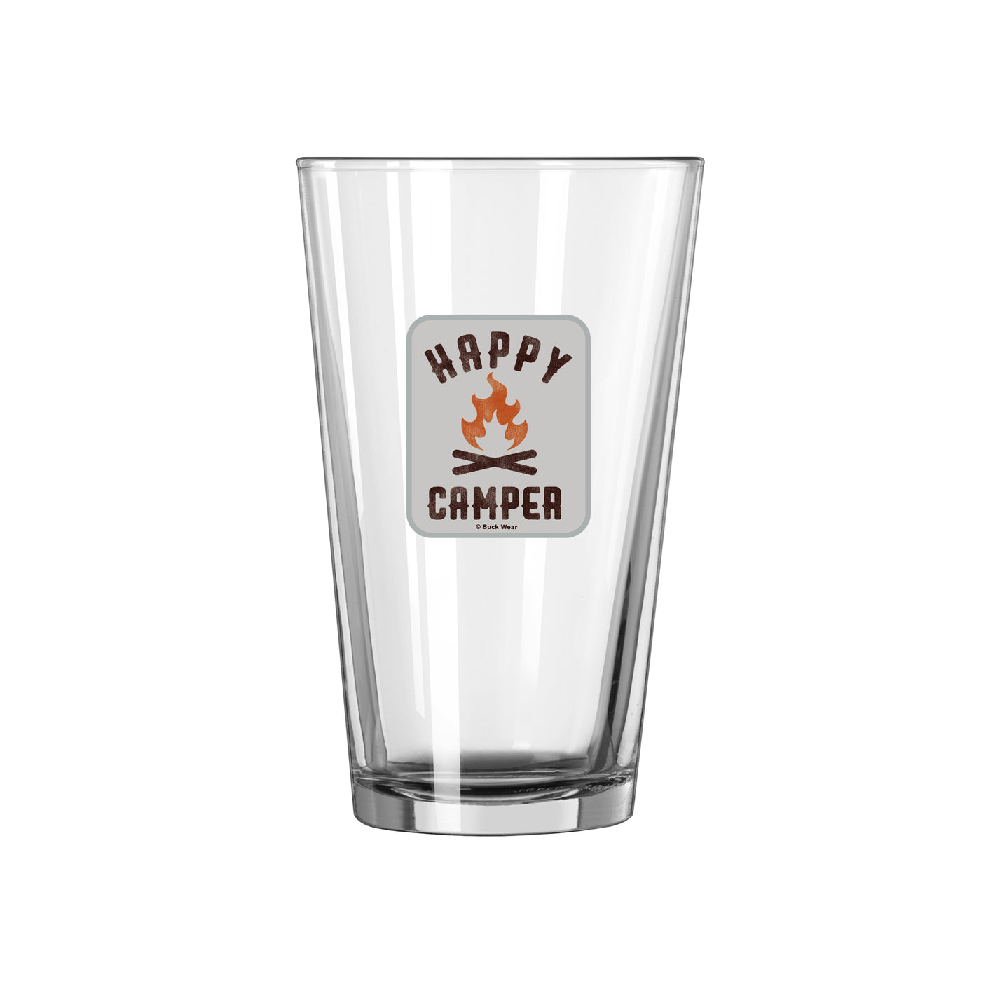 Happy Camper 16oz Pint Glass - Logo Brands