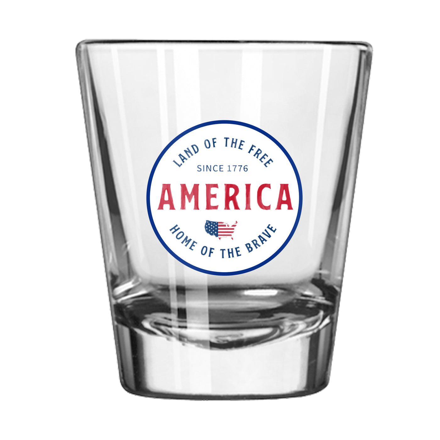 Land of The Free 2oz Shot Glass