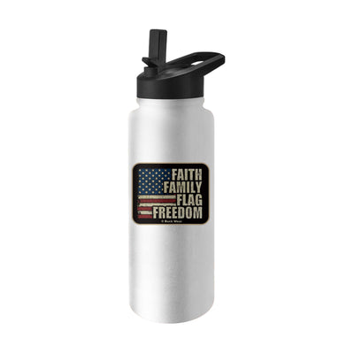 Freedom Flag 34oz Quencher Bottle - Logo Brands