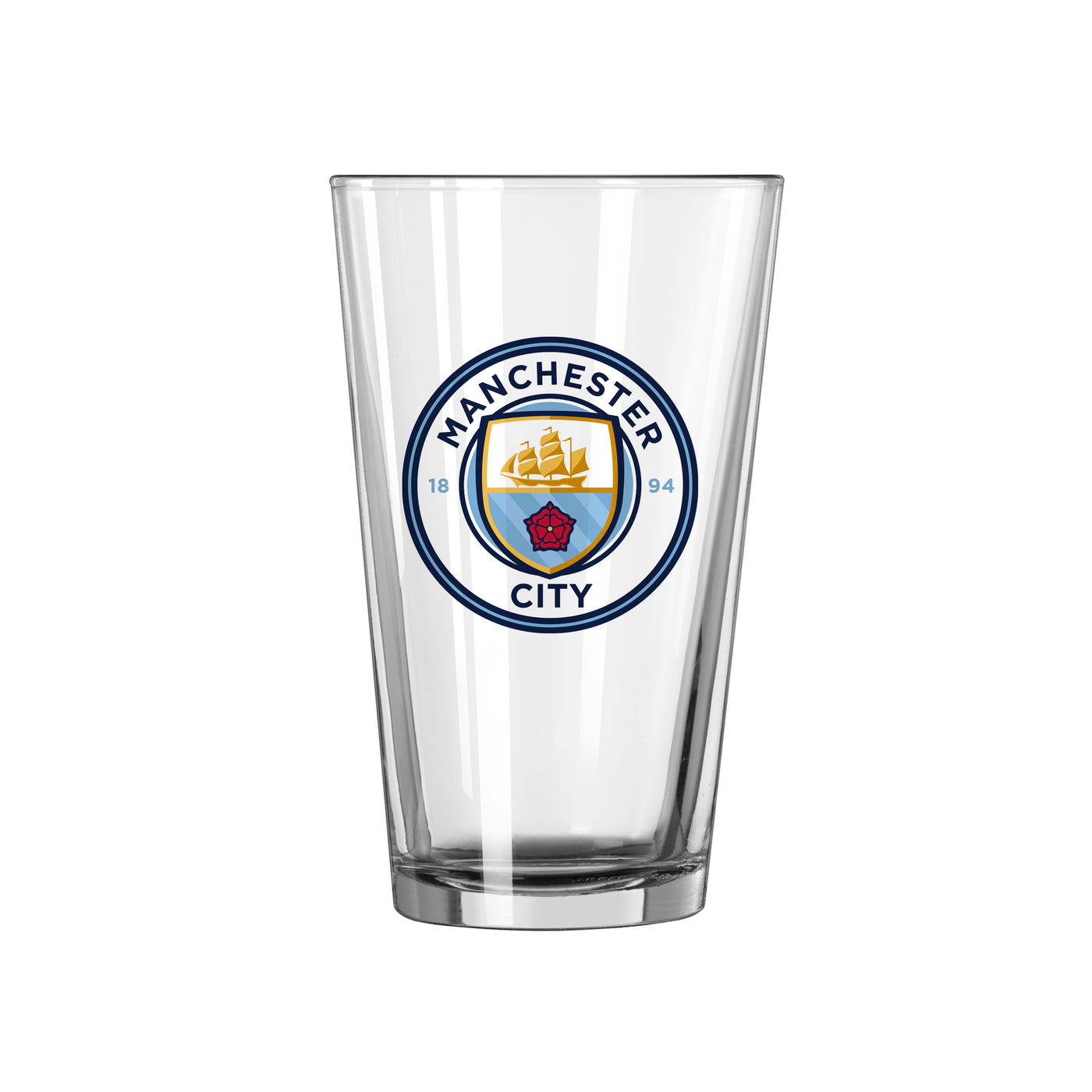 Manchester City F.C. 16oz Logo Pint Glass