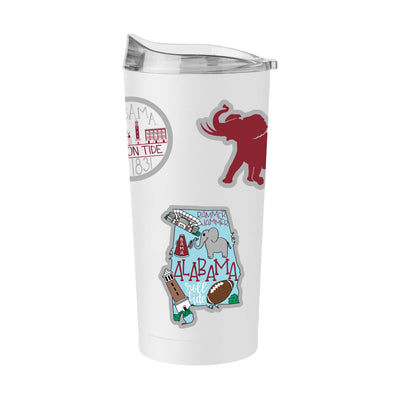 Alabama Alternate 20oz Native Powder Coat Tumbler - Logo Brands