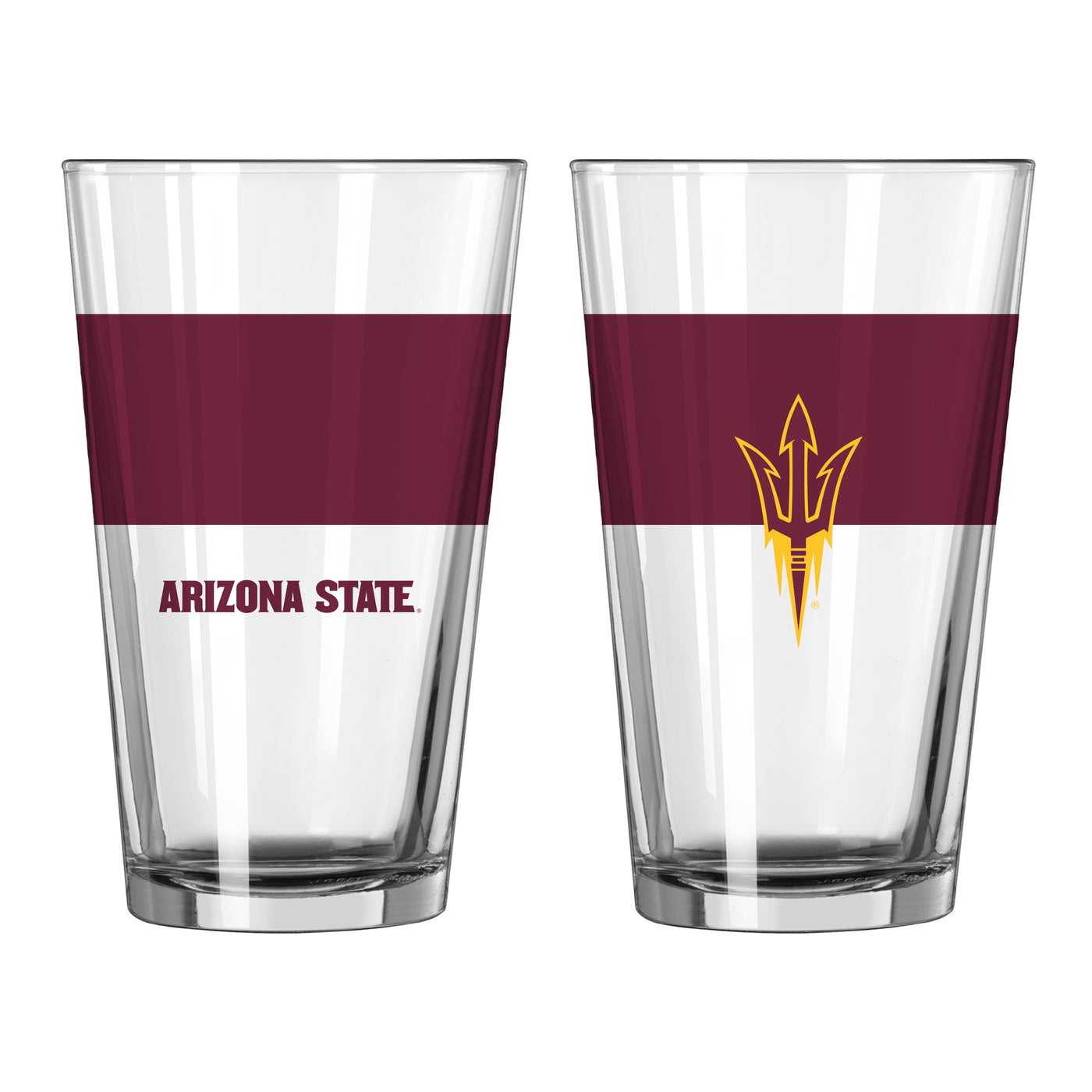 Arizona State 16oz Colorblock Pint Glass
