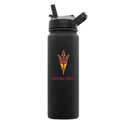 Arizona State 24oz Black Soft Touch Bottle - Logo Brands