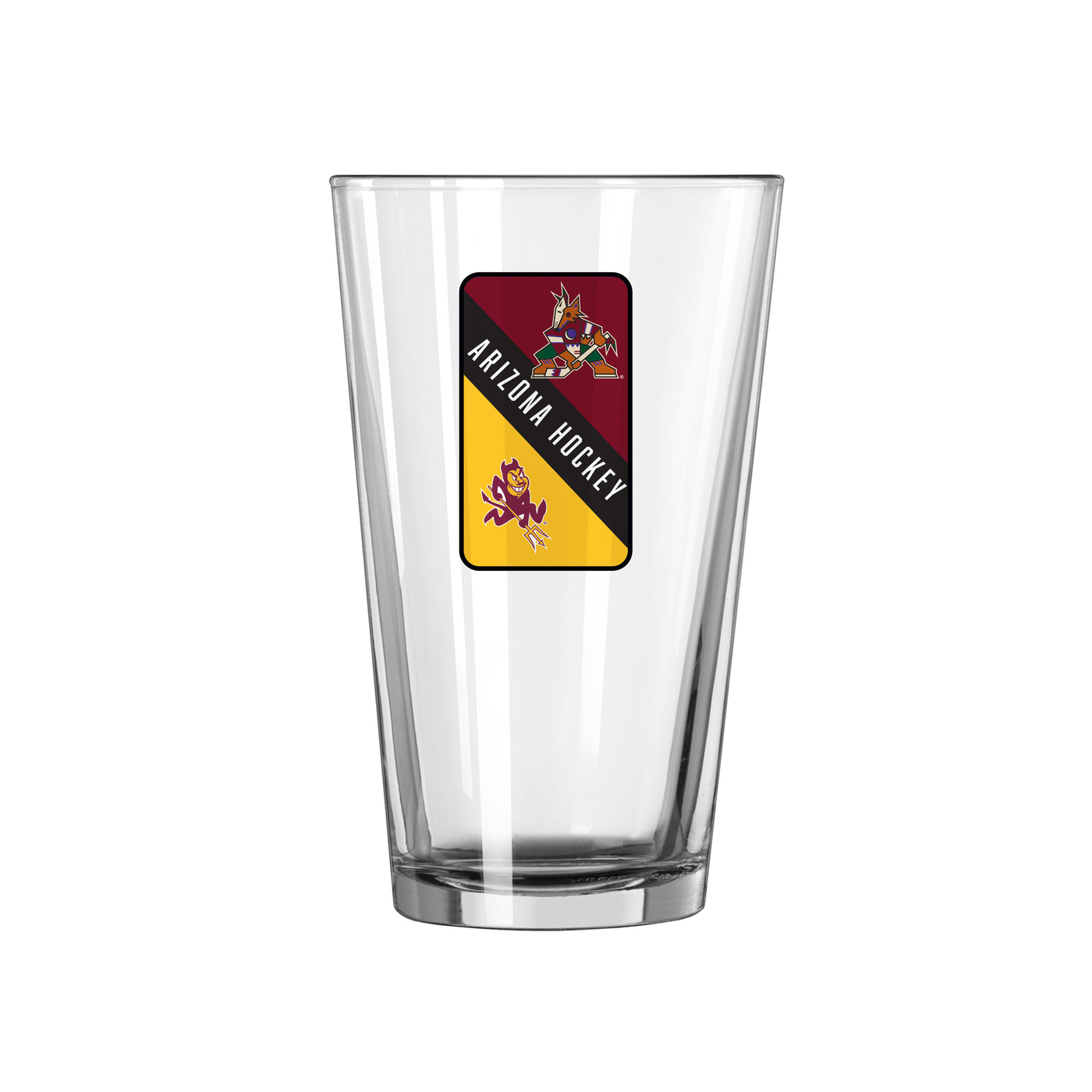 Arizona State/NHL Co Brand 16oz Pint Glass