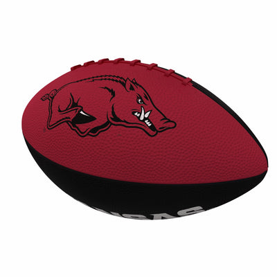 Arkansas Pinwheel Junior Size Rubber Football - Logo Brands