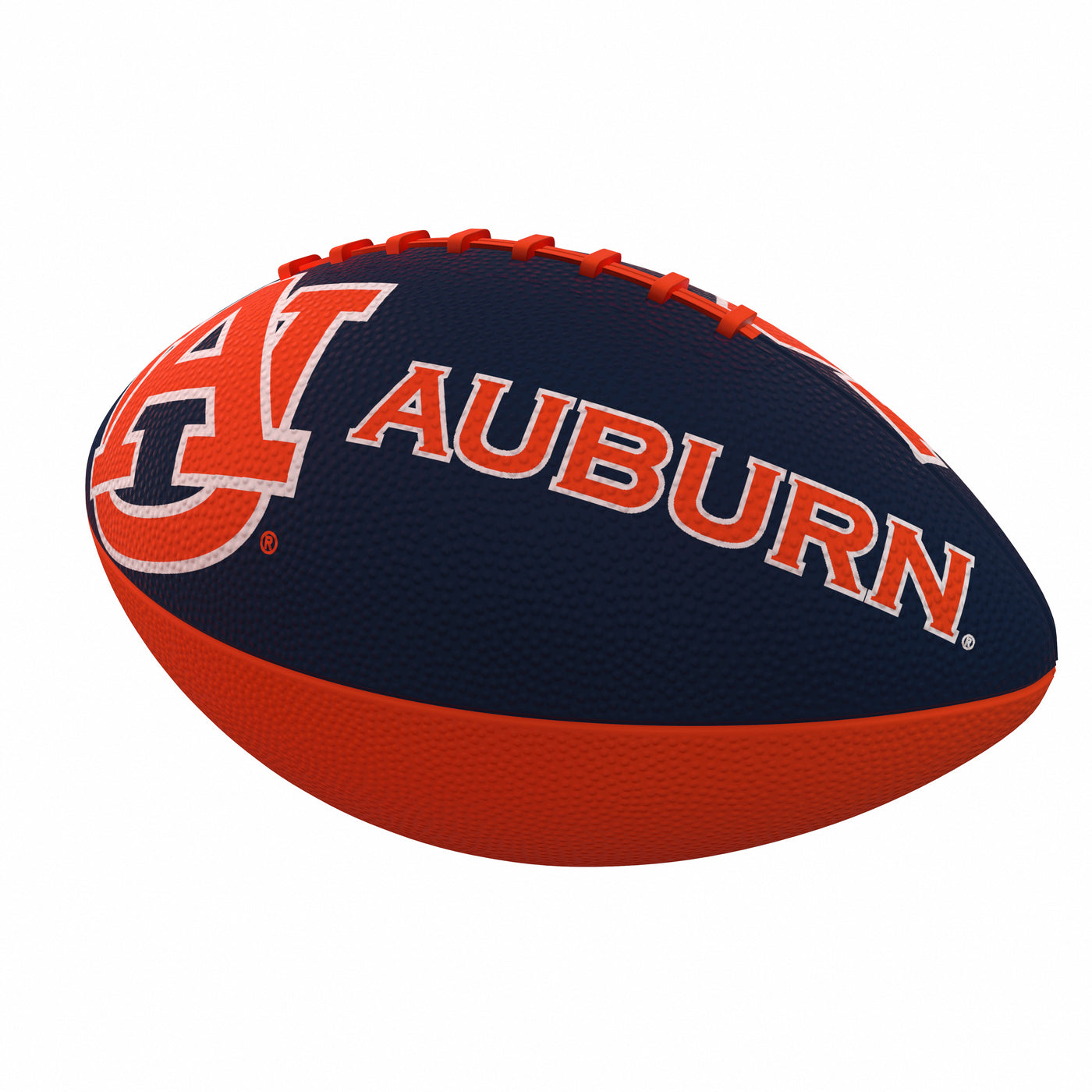 Auburn Combo Logo Junior-Size Rubber Football