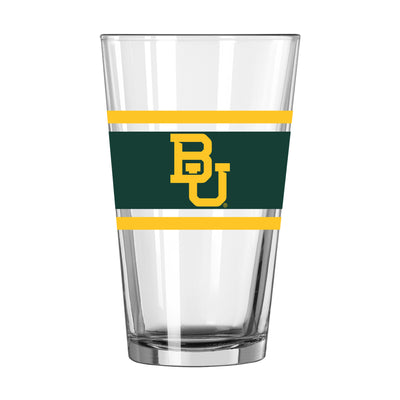 Baylor 16oz Stripe Pint Glass - Logo Brands