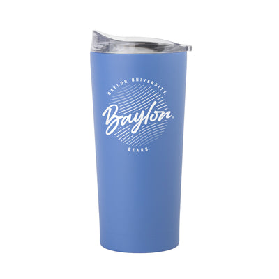 Baylor 20oz Retro Script Arctic Powder Coat Tumbler - Logo Brands