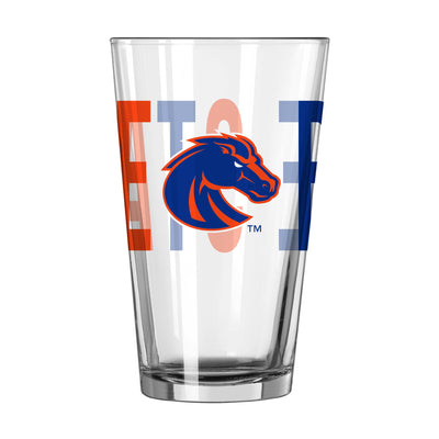 Boise State 16oz Overtime Pint Glass - Logo Brands