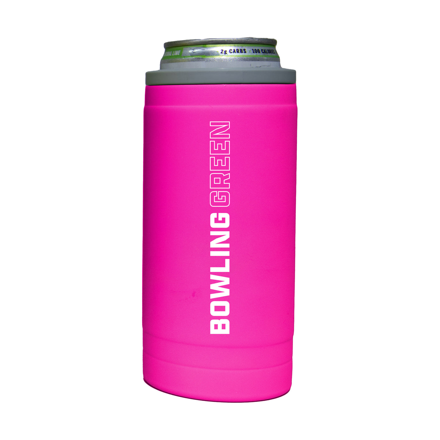 Bowling Green 12oz Electric Stacked Soft Touch Slim Coolie - Logo Brands