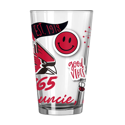 Ball State 16oz Native Pint Glass - Logo Brands