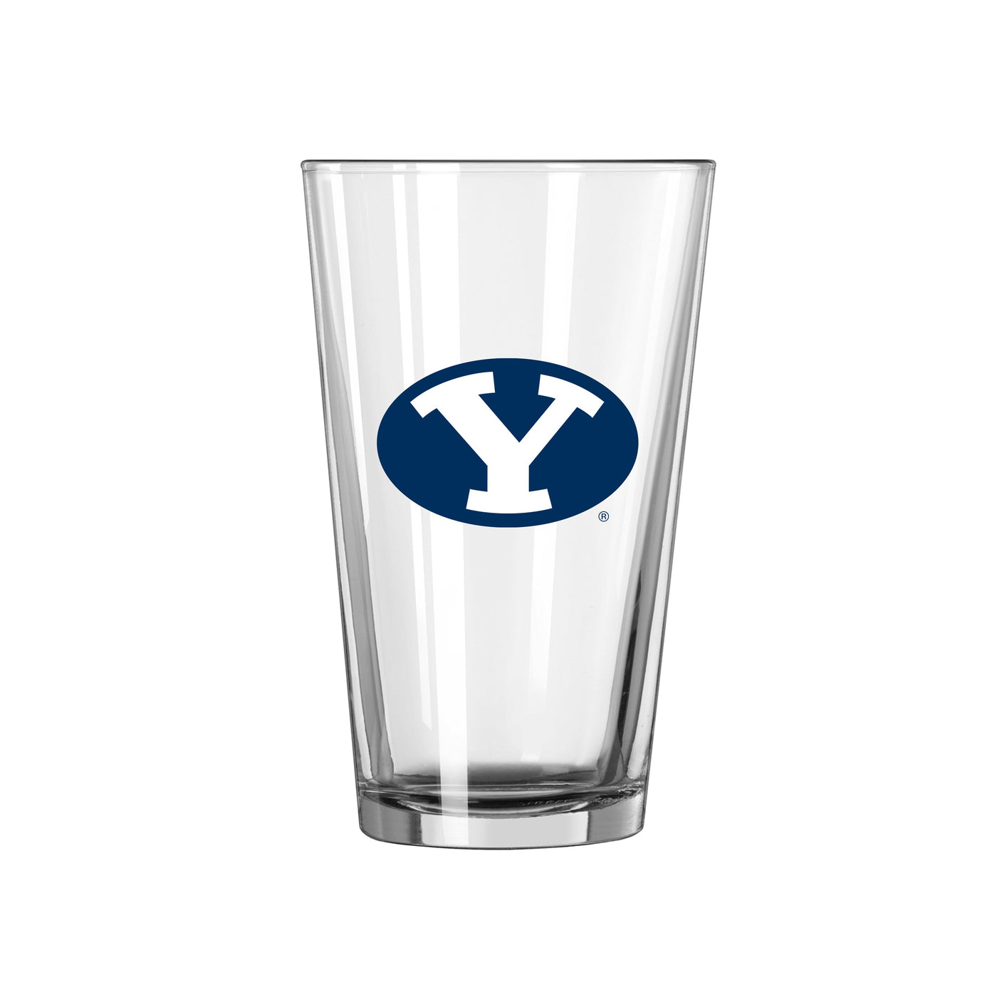 Brigham Young 16oz Logo Pint Glass - Logo Brands