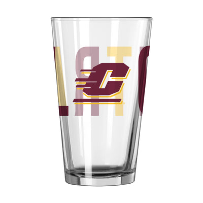 Central Michigan 16oz Overtime Pint Glass - Logo Brands