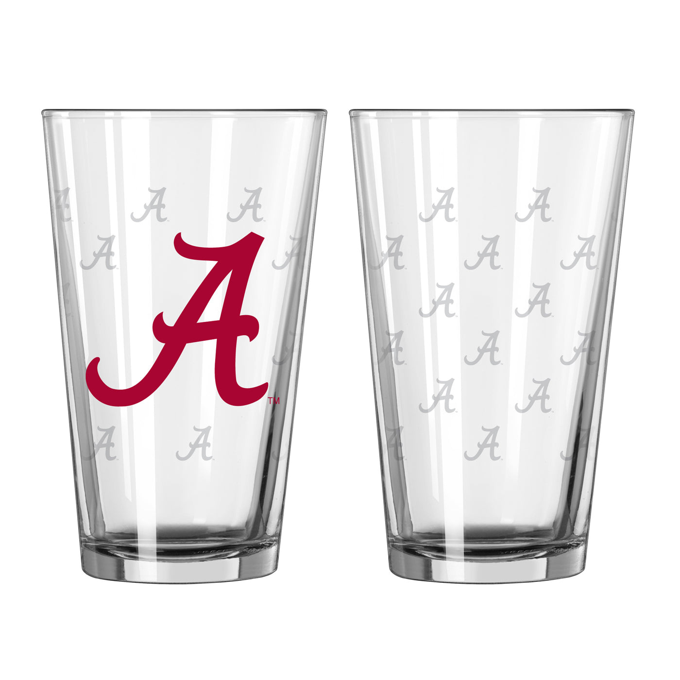 Alabama 16oz Satin Etch Pint Glass - Logo Brands