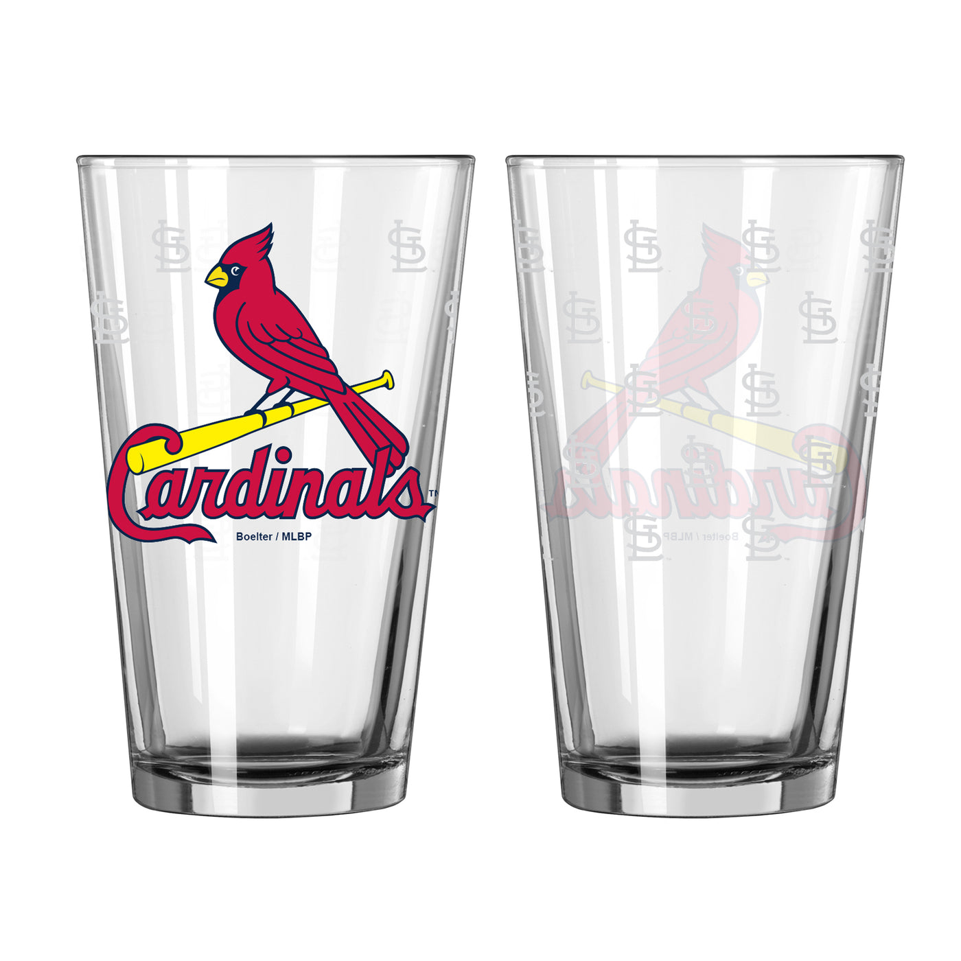 Arizona Cardinals 16oz Satin Etch Pint Glass - Logo Brands