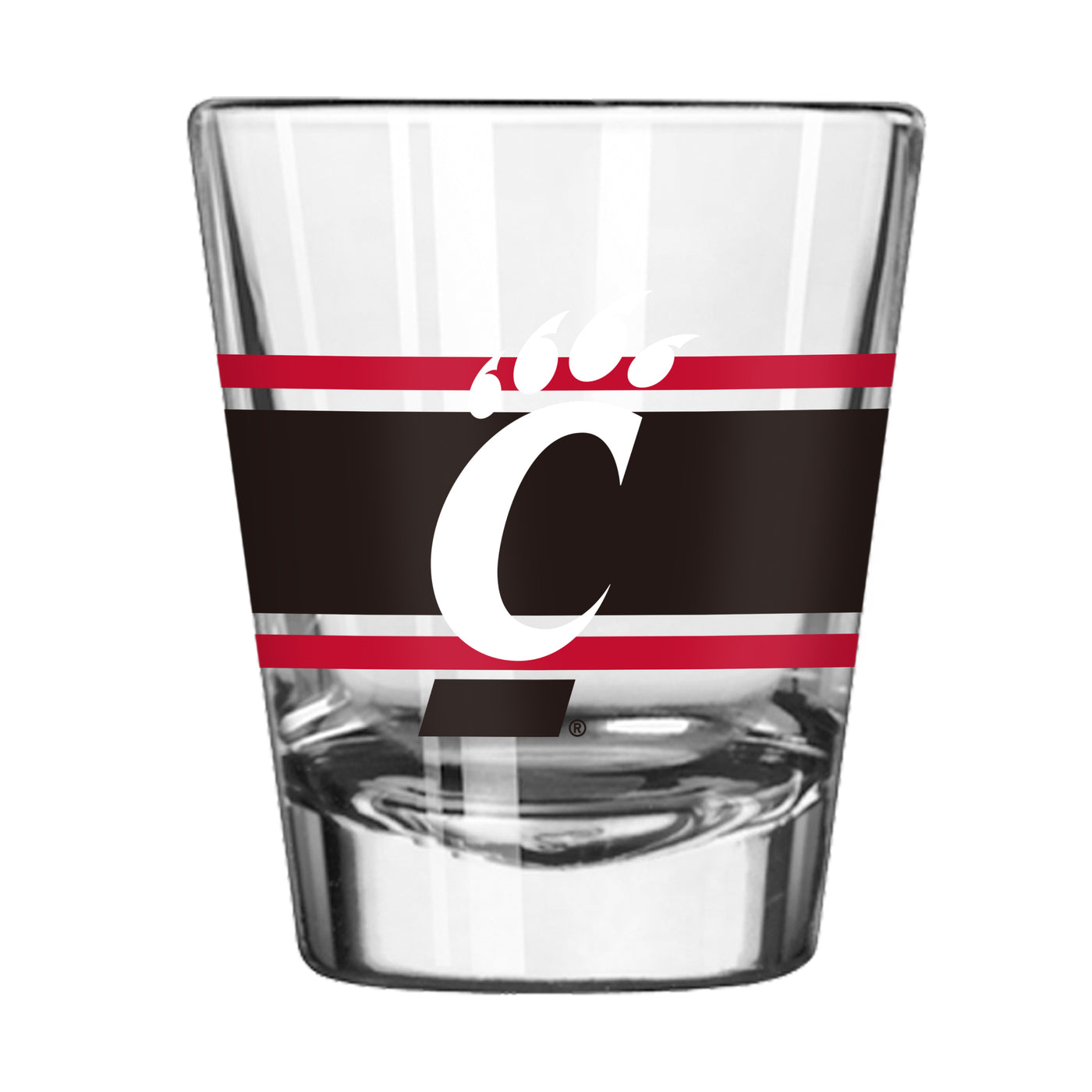 Cincinnati 2oz Stripe Shot Glass