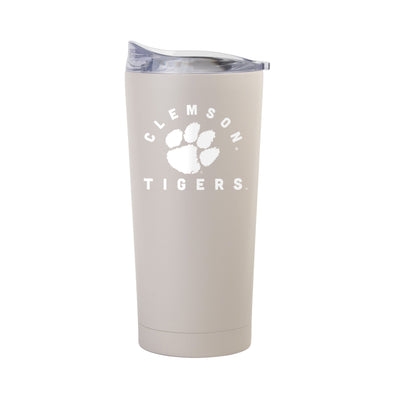 Clemson 20oz Archway Sand Powder Coat Tumbler - Logo Brands