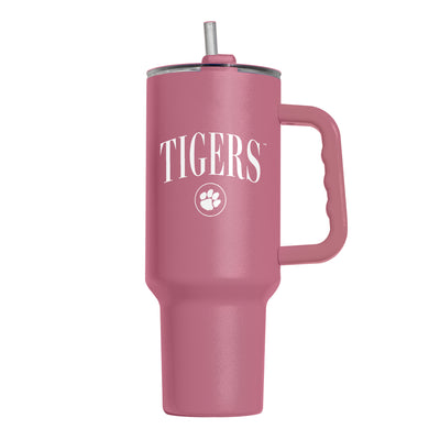 Clemson 40oz Cinch Berry Powder Coat Tumbler - Logo Brands