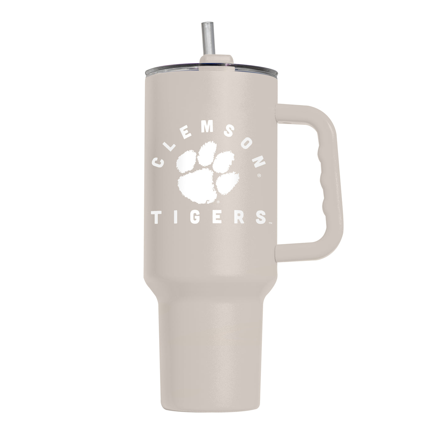 Clemson 40oz Archway Sand Powder Coat Tumbler - Logo Brands