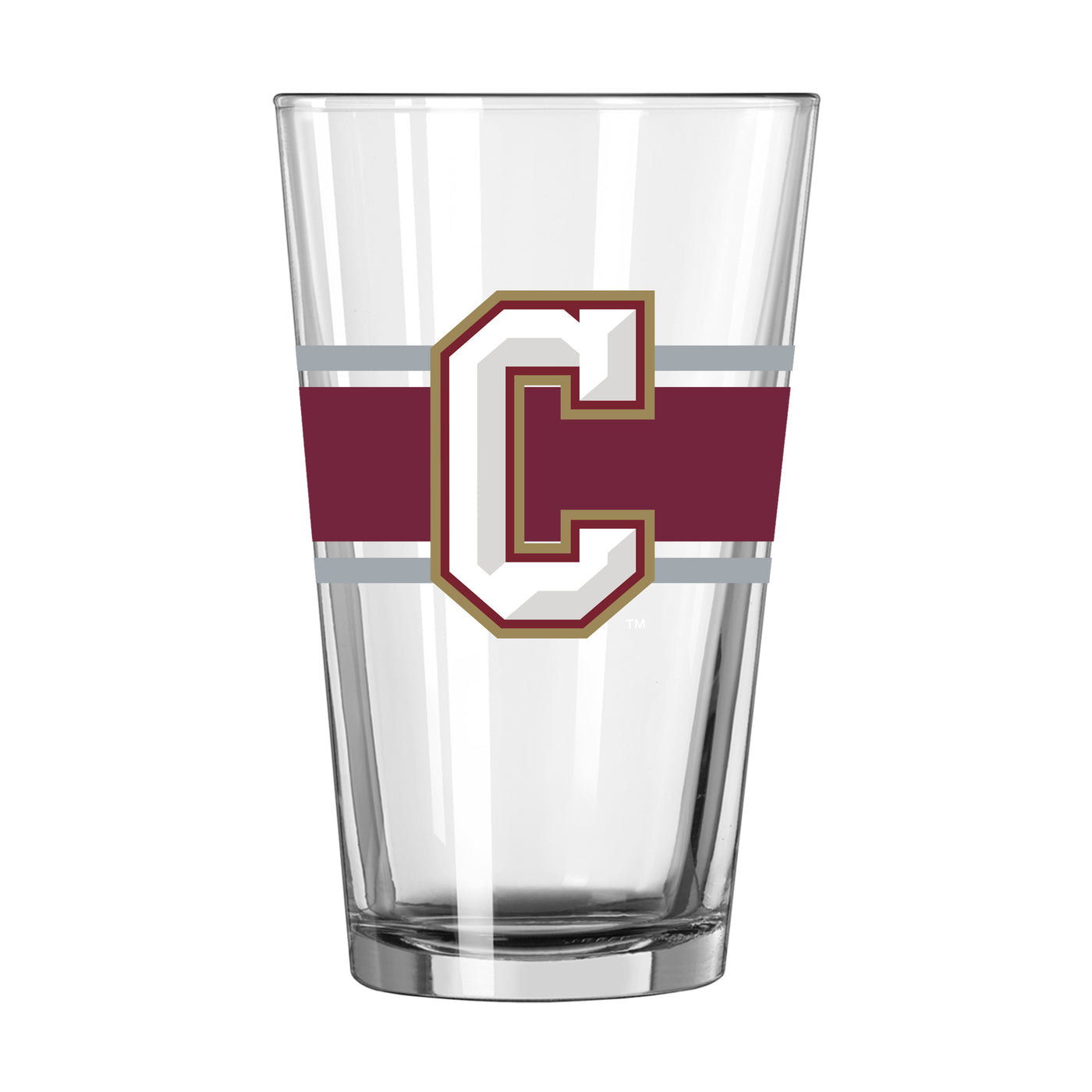 College of Charleston 16oz Stripe Pint Glass