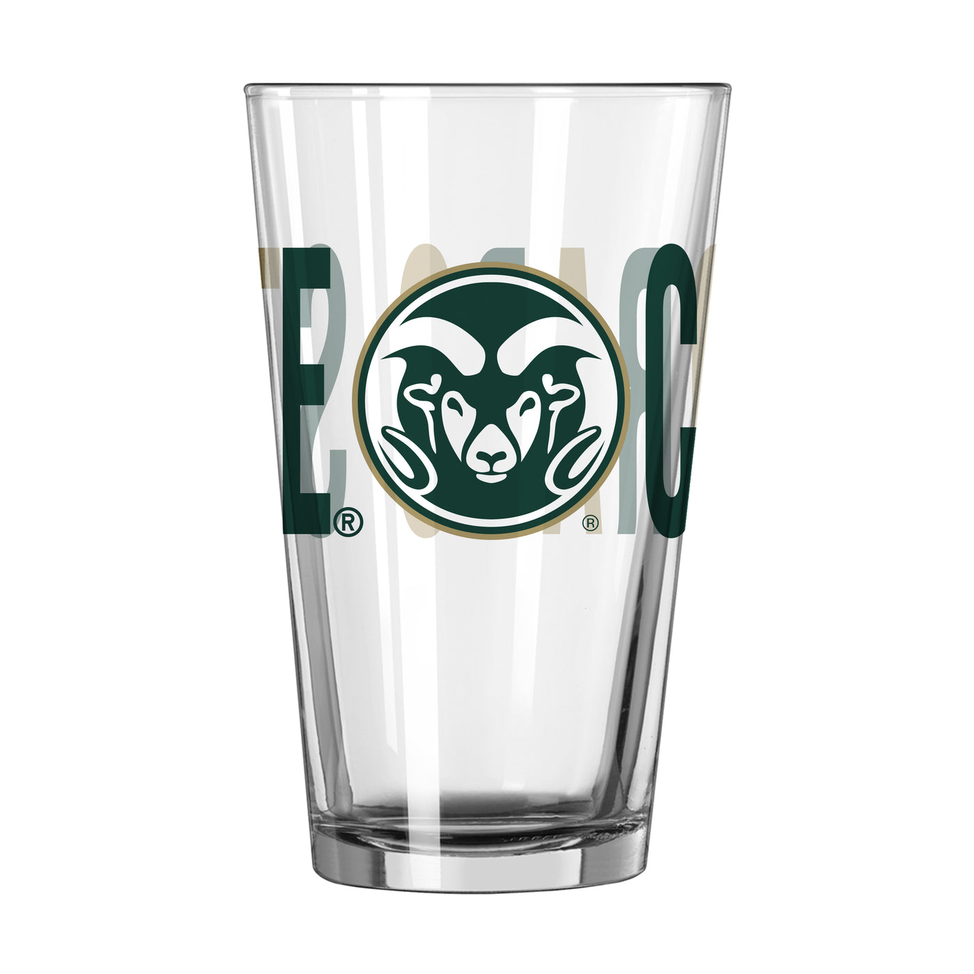 Colorado State 16oz Overtime Pint Glass - Logo Brands