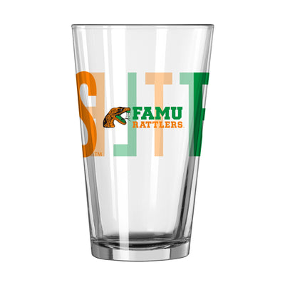 Florida A&M 16oz Overtime Pint Glass - Logo Brands