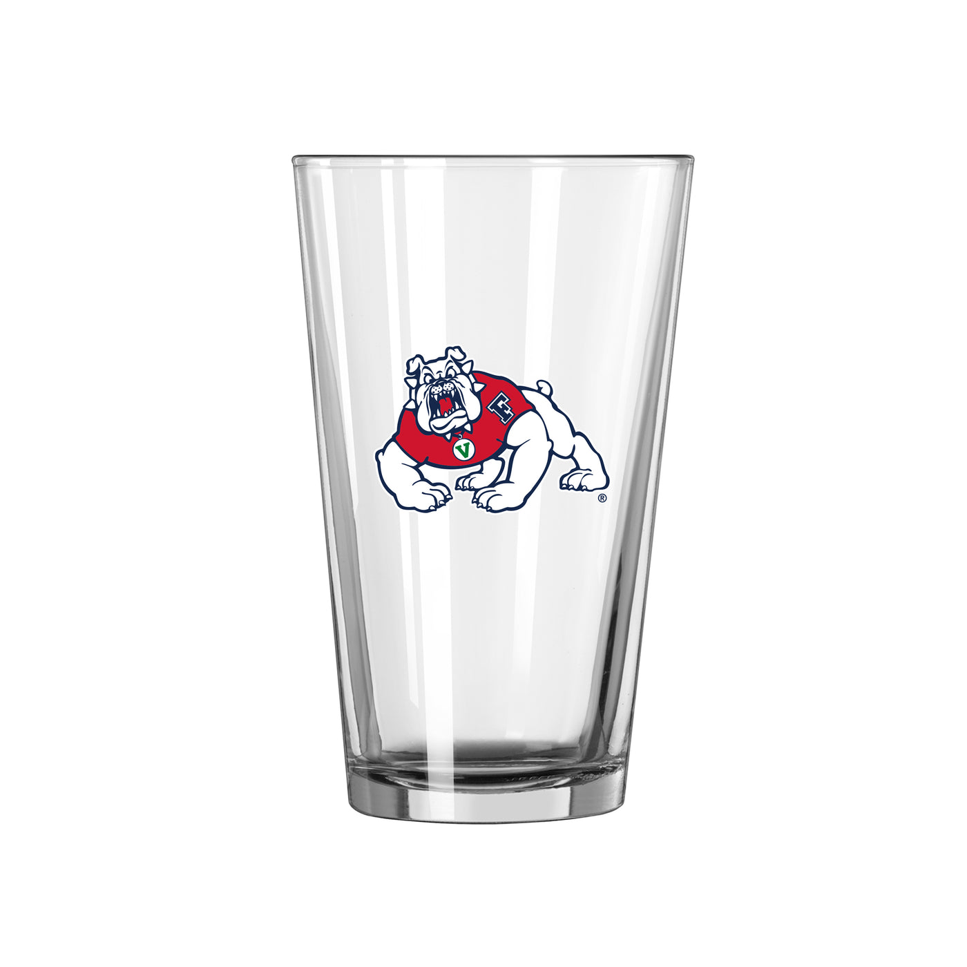 Fresno State 16oz Logo Pint Glass - Logo Brands