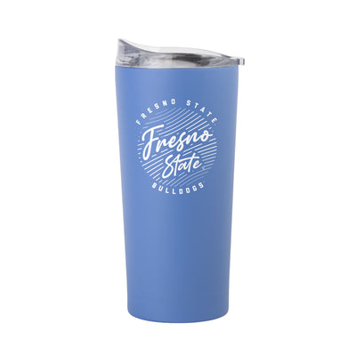 Fresno State 20oz Retro Script Arctic Powder Coat Tumbler - Logo Brands