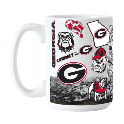 Georgia 15oz Native Sublimated Mug - Logo Brands