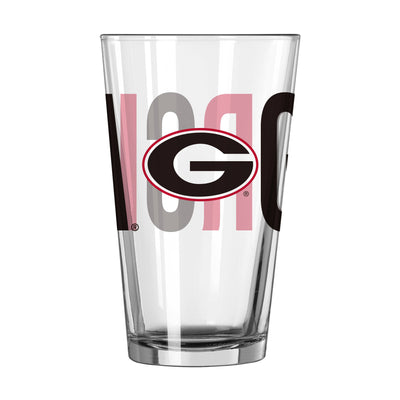 Georgia 16oz Overtime Pint Glass - Logo Brands