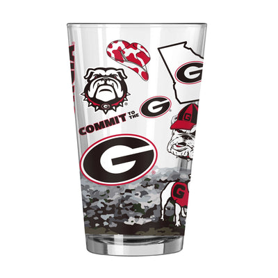 Georgia 16oz Native Pint Glass - Logo Brands