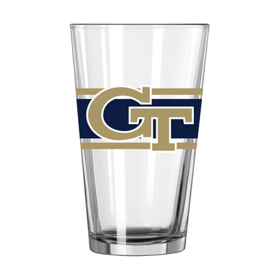 Georgia Tech 16oz Stripe Pint Glass - Logo Brands