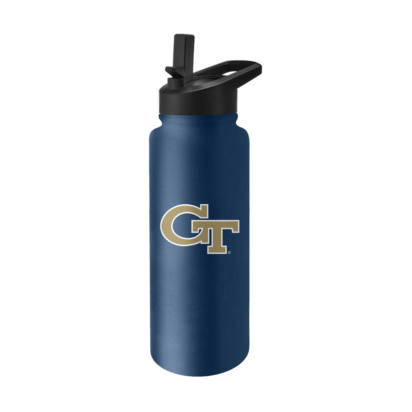 Georgia Tech Quencher Logo Flip Top Water Bottle