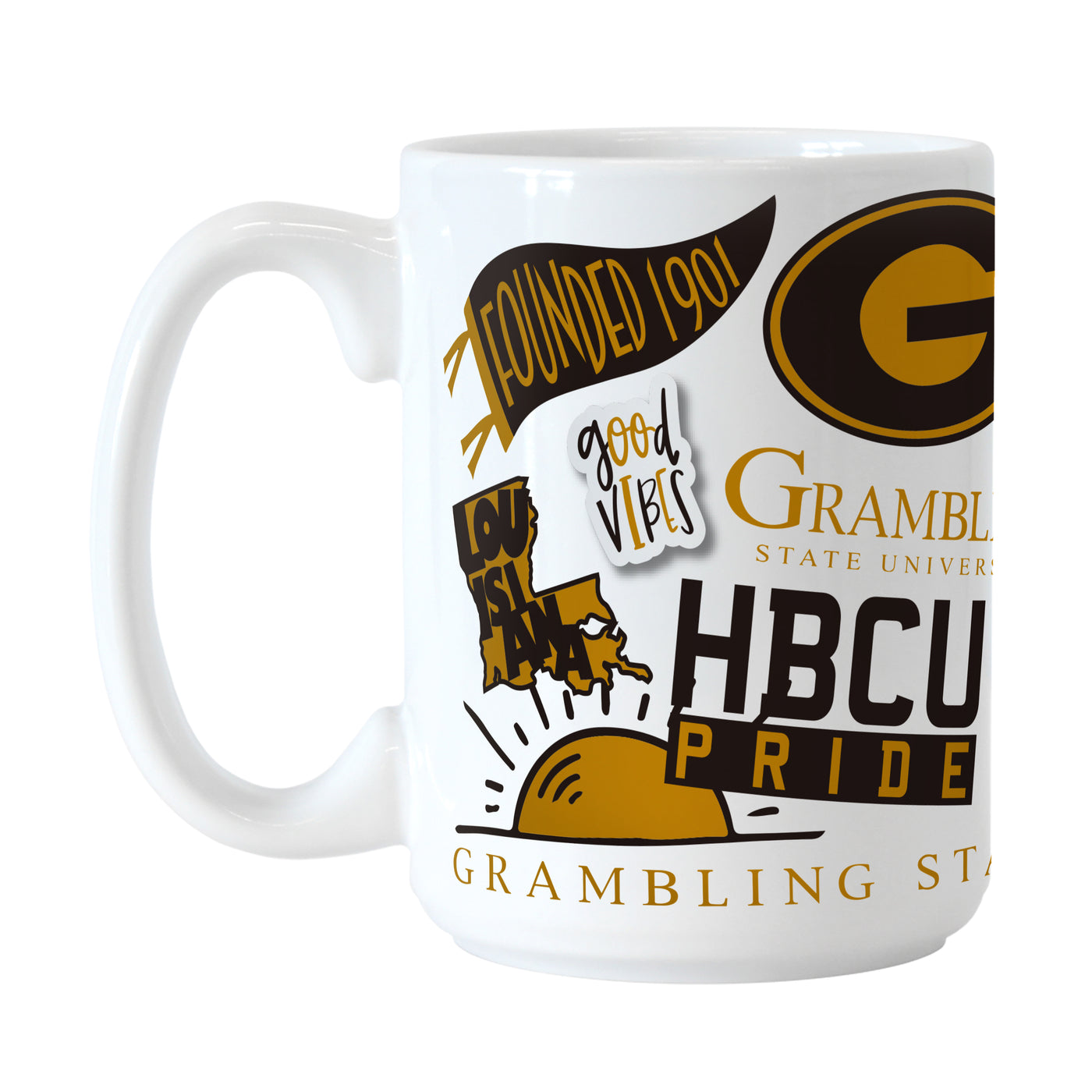 Grambling State 15oz Native Sublimated Mug