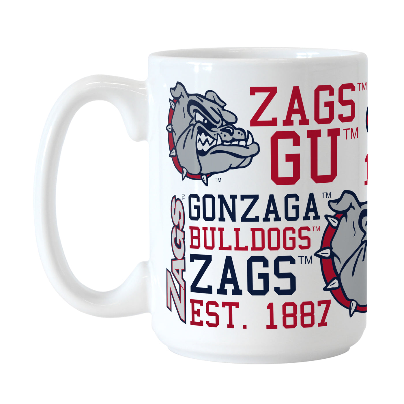 Gonzaga 15oz Spirit Sublimated Mug - Logo Brands