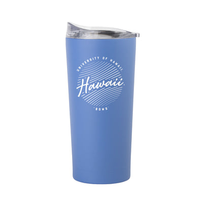 Hawaii 20oz Retro Script Arctic Powder Coat Tumbler - Logo Brands