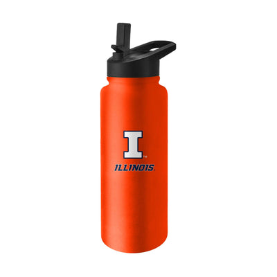 Illinois 34oz Campus Color Stainless Quencher Bottle - Logo Brands