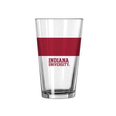 Indiana 16oz Colorblock Pint Glass - Logo Brands