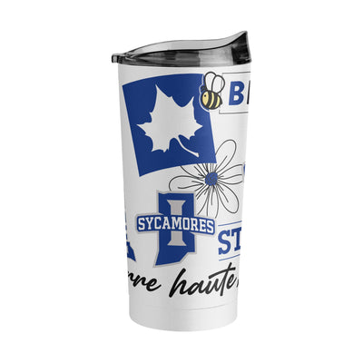 Indiana State 20oz Native Powder Coat Tumbler