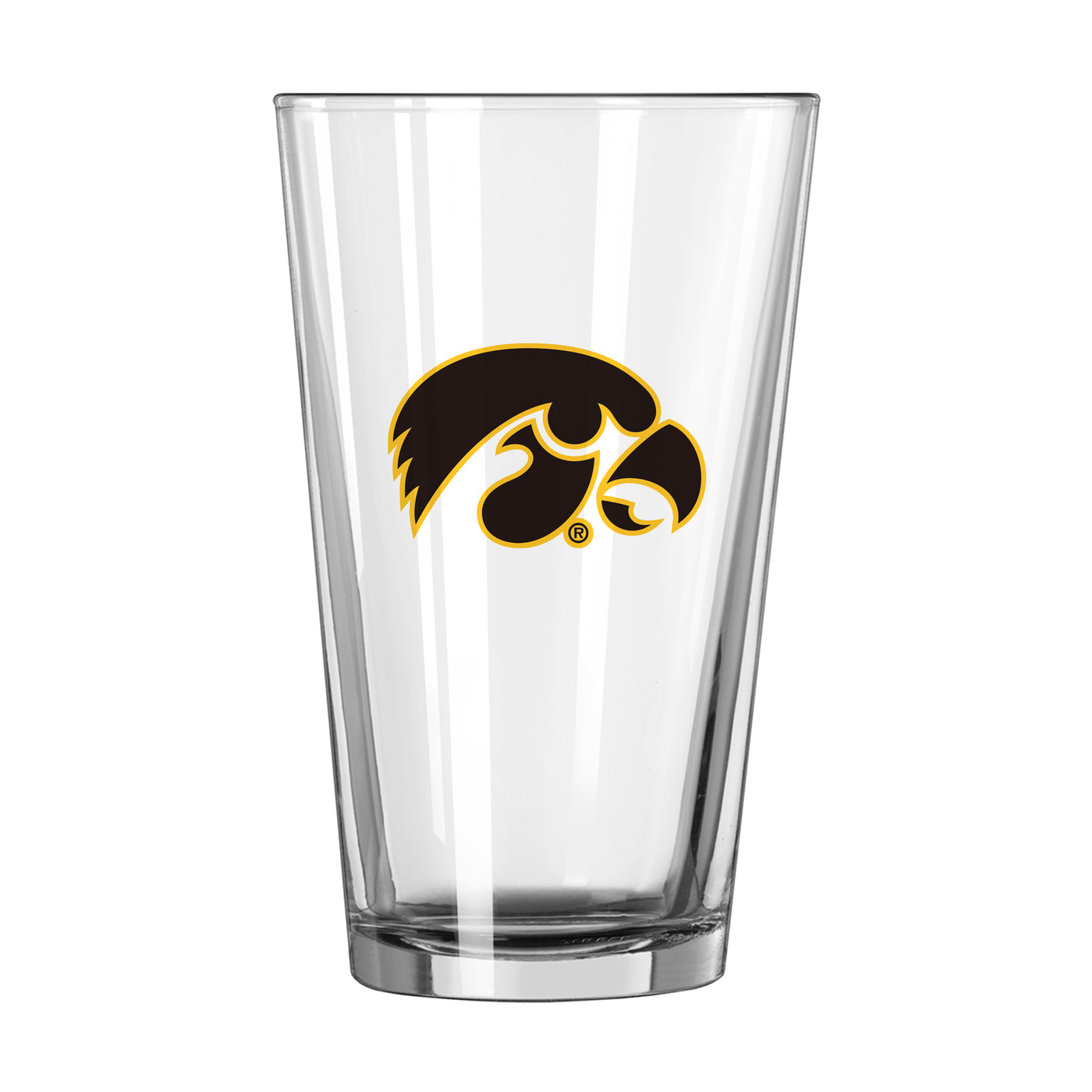 Iowa 16oz Satin Etch Pint Glass - Logo Brands