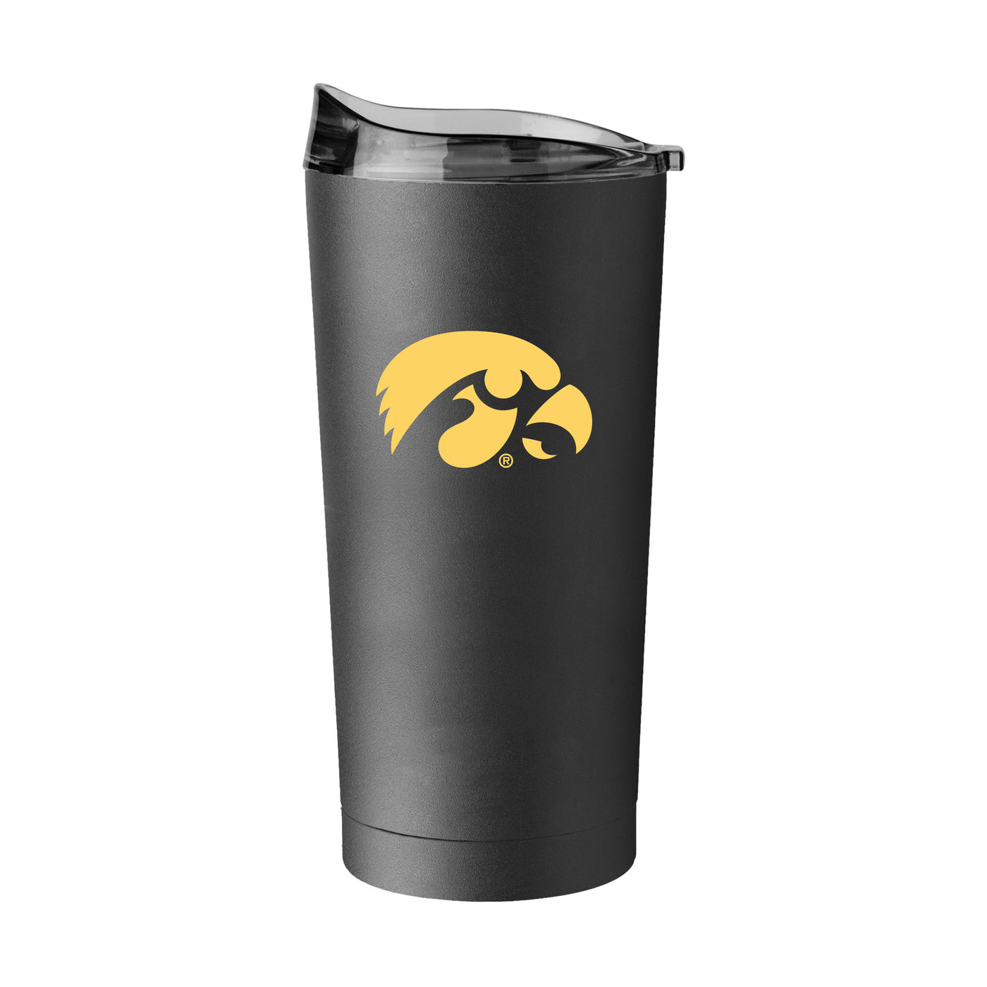 Iowa 20oz Logo Black Powder Coat Tumbler - Logo Brands