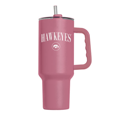 Iowa 40oz Cinch Berry Powder Coat Tumbler - Logo Brands