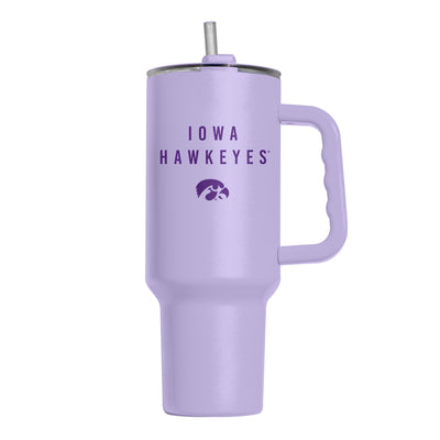 Iowa 40oz Tonal Lavender Powder Coat Tumbler - Logo Brands